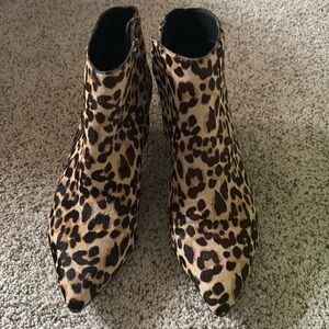 Sam Edelman Animal Print Ankle Booties
